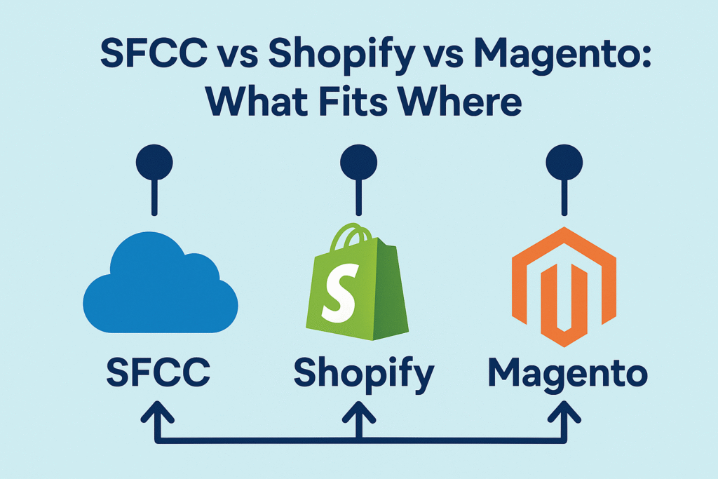 SFCC vs Shopify vs Magento