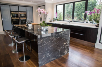 white kitchen worktops